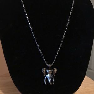 MARZ stainless steel The Elephant necklace unisex